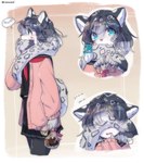 Rating: s
ID: 3922565
Date: 2023-03-11 00:29:44 -0500
Status: active
Score: 109
anthro blue_eyes bottomwear clothing covering covering_eyes covering_face digital_media_(artwork) felid female female_anthro hi_res jacket mammal nom pantherine pseudo_clothing pseudo_scarf ressue shirt simple_background skirt snow_leopard solo tail tail_in_mouth tail_nom tail_scarf topwear post #3922565