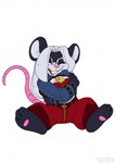 Rating: s
ID: 4961432
Date: 2024-08-03 16:11:02 -0400
Status: active
Score: 5
2023 3_toes alternate_species animate_inanimate anthro barefoot black_body black_fur blue_clothing blue_topwear bottomwear buckteeth clothing eyes_closed feet female fur hair hi_res kandlin living_plushie mammal milena_kazemira mouse multicolored_body multicolored_fur murid murine pants plushie red_bottomwear red_clothing red_pants rodent self_hug solo tail teeth toes topwear two_tone_body two_tone_fur white_body white_fur white_hair zipper post #4961432