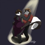 Rating: s
ID: 401752
Date: 2013-11-15 10:45:46 -0500
Status: active
Score: 14
1:1 2013 anthro badger breasts catherine_(datbadger) cleavage clothed clothing dancing datbadger dukeskunk duo european_badger eyewear female footwear glasses high_heels male mammal meles mephitid mustelid musteline shoes skunk slightly_chubby post #401752