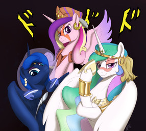 Rating: s
ID: 4918293
Date: 2024-07-14 09:37:12 -0400
Status: active
Score: 35
bangle blue_body blue_eyes blue_fur brisineo clothing cuff_(restraint) equid equine eyebrows eyeshadow facial_tattoo female feral flowing_mane friendship_is_magic fur gold_cuffs group hair hasbro hat headgear headwear hi_res horn horse horseshoe japanese_text jewelry jojo's_bizarre_adventure jojo_pose looking_at_viewer makeup mammal metal_cuffs multicolored_hair my_little_pony mythological_creature mythological_equine mythology pillar_men pink_body pink_eyes pink_fur pony princess_cadance_(mlp) princess_celestia_(mlp) princess_luna_(mlp) rainbow_hair raised_eyebrow regalia restraints smug tattoo text trio white_body white_fur winged_unicorn wings post #4918293
