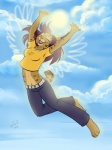 Rating: s
ID: 239899
Date: 2012-08-20 07:20:10 -0400
Status: active
Score: 45
2012 3:4 anthro biped cheerful clothed clothing cloud crop_top eyes_closed felid feline female flying happy hi_res jumping lynx lynxgirl mammal midair midriff navel outside outstretched_arms pink_nose reallynxgirl shirt sky skyscape smile solo sun tail topwear wings woo_yay post #239899