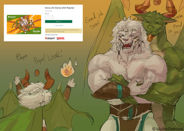 Rating: s
ID: 5104114
Date: 2024-10-09 12:43:12 -0400
Status: active
Score: 45
2024 abs absurd_res ajani_goldmane anthro biceps catfolk child claws dragon english_text felid group happy hasbro hi_res horn hug hugging_another hybrid leonin magic:_the_gathering male mammal membrane_(anatomy) membranous_wings muscular muscular_anthro muscular_male mythological_creature mythological_scalie mythology nicol_bolas nipples pantherine pecs planeswalker scalie scar simple_background smile text triceps trio wings wizards_of_the_coast wulfer-shepherd young post #5104114