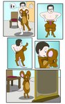 Rating: s
ID: 5570919
Date: 2025-05-14 00:51:31 -0400
Status: active
Score: 16
2017 5:8 ambiguous_gender anthro biped blue_eyes bottomwear brown_body brown_fur brown_hair buckteeth chair changing_clothing clenched_teeth clothed clothing colored comic compression_suit countershade_fur countershade_torso countershading digitigrade eyewear fitting_room footwear fox0808 fur furniture glasses hair hi_res house_mouse human human_to_anthro looking_at_own_hand male male_human mammal mirror mouse murid murine nude open_mouth pink_ears pink_nose pink_tail plantigrade rodent shrinking size_transformation smile socks solo species_transformation squeaking standing suit_transformation surprise tail teeth topless transformation transformation_sequence underwear whiskers zipper post #5570919