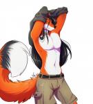 Rating: s
ID: 1047619
Date: 2016-11-12 23:39:23 -0500
Status: active
Score: 13
2016 anthro belt black_hair black_nose bottomwear canid canine cargo_shorts cel_shading clothed clothing dipstick_tail fluffy fluffy_tail fox fur grey_eyes hair krys_(rbnogitsune) long_hair male maleherm_(lore) mammal markings multicolored_tail navel orange_body orange_fur pose shaded shariea shorts simple_background smile solo standing tail tail_markings topless undressing white_background white_body white_fur post #1047619