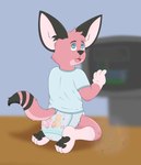 Rating: s
ID: 5590646
Date: 2025-05-22 12:47:47 -0400
Status: active
Score: 5
absurd_res anthro black_ears black_pawpads black_spots canid canine clean_diaper clothed clothing control_panel diaper ear_tuft fennec_fox fennecat flami_(pummelie) fox fur hi_res honey_tales lngu male mammal multicolored_eyes pawpads pink_body pink_fur simple_background solo spots true_fox tuft watermark wearing_diaper young post #5590646