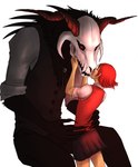 Rating: s
ID: 5554495
Date: 2025-05-07 02:16:51 -0400
Status: active
Score: 27
anthro black_body black_fur bone bottomwear chise_hatori claws clothing duo elias_ainsworth female female_on_anthro fur hair hi_res holding_face horn human human_on_anthro interspecies kissing larger_male male male/female mammal monster peregr1ne red_eyes red_hair romantic romantic_couple simple_background size_difference skirt skull skull_head smaller_female smaller_human spines suit the_ancient_magus_bride white_background post #5554495