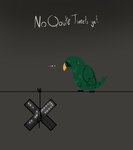 Rating: s
ID: 4255542
Date: 2023-08-26 12:00:04 -0400
Status: active
Score: 12
ambiguous_gender avian bad_end beak biped bird black_background ellipsis english_text eyelashes feathers feet feral green_body green_feathers green_tail green_wings hi_res parrot quote_retweets_bird sad scepticskeptic simple_background solo species_request standing tail tail_feathers talons text toes twitter white_text wings wire x_(social_media) x_corporation x_logo yellow_beak post #4255542