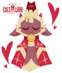 Rating: s
ID: 3220771
Date: 2022-03-12 18:51:10 -0500
Status: active
Score: 74
2022 ambiguous_gender anthro bell bell_collar bovid caprine clasped_hands clothing collar crown cult cult_of_the_lamb cultist digital_drawing_(artwork) digital_media_(artwork) eyes_closed fur headgear heart_symbol hi_res horn kai_(artist) lamb_(cult_of_the_lamb) logo mammal massive_monster_(studio) petals praying red_crown_(cult_of_the_lamb) red_eyes robe semi-anthro sheep simple_background smile solo white_background white_body white_fur white_wool wool_(fur) post #3220771