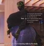 Rating: s
ID: 5636447
Date: 2025-06-11 22:24:36 -0400
Status: active
Score: 33
2022 3d_(artwork) absurd_res alcohol anthro argonian belly bethesda_game_studios beverage big_breasts big_butt bottomwear breasts butt claws clothed clothing coolmaster98 corona_(beer) deeja denim denim_bottomwear denim_clothing dialogue digital_media_(artwork) female finger_claws game_ui gameplay_mechanics hi_res horn huge_breasts jeans looking_at_viewer microsoft open_mouth outside overweight overweight_female pants scalie sharp_teeth skyrim solo sweater tail teeth the_elder_scrolls thick_thighs topwear watermark wide_hips yellow_eyes post #5636447