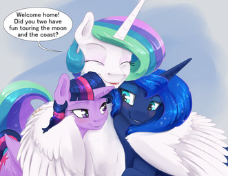 2017 blush dialogue english_text equine eyes_closed feathered_wings feathers female feral friendship_is_magic group hair horn long_hair mammal multicolored_hair my_little_pony princess_celestia_(mlp) princess_luna_(mlp) purple_eyes sibling silfoe sisters smile text twilight_sparkle_(mlp) white_feathers winged_unicorn wings
Rating: Safe
Score: 20
User: slyroon
Date: September 21, 2017 2017 blush dialogue english_text equine eyes_closed feathered_wings feathers female feral friendship_is_magic group hair horn long_hair mammal multicolored_hair my_little_pony princess_celestia_(mlp) princess_luna_(mlp) purple_eyes sibling silfoe sisters smile text twilight_sparkle_(mlp) white_feathers winged_unicorn wings
Rating: Safe
Score: 20
User: slyroon
Date: September 21, 2017