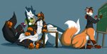Rating: s
ID: 2604173
Date: 2021-02-06 21:31:29 -0500
Status: active
Score: 14
2021 4_fingers 4_toes 5_fingers 6_limbs black_body black_claws black_clothing black_fur black_nose black_shirt black_topwear blue_background blue_body blue_fur book brown_eyes canid canid_taur canine canine_taur chalkboard claws clothing countershading english_text featureless_crotch feet fingers fox fox_taur fur gesture green_clothing green_eyes green_shirt green_topwear group hair hand_gesture information_board legband lying male mammal mammal_taur nude on_side open_mouth orange_body orange_fur orange_hair orange_inner_ear orange_nose orange_pawpads pawpads pink_inner_ear pink_pawpads pink_tongue pointing professor rawca red_body red_fur red_hair school school_uniform sergal sergal_taur shirt simple_background smile tail tan_clothing tan_shirt tan_topwear taur text toes tongue topwear uniform white_body white_claws white_countershading white_fur wolf_lycaon yellow_eyes yellow_sclera zarakon zarakon_(character) post #2604173