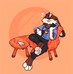 Rating: s
ID: 3987017
Date: 2023-04-11 22:10:02 -0400
Status: active
Score: 12
absurd_res anthro blep bottomwear brown_body brown_fur cheek_tuft chest_tuft clothing coffee_table crossed_legs cutlery dessert ears_down eyes_closed facial_tuft food fur furniture googie_aesthetic heart_symbol hi_res hoodie ice_cream kitchen_utensils lagomorph leporid lounging male mammal mid-century_modern mid-century_modern_furniture neck_tuft orange_background pants pawpads paws pink_pawpads pivoted_ears populuxe rabbit simple_background smile sofa solo spoon sweatpants tongue tongue_out tools topwear tuft white_body white_fur xing1 post #3987017
