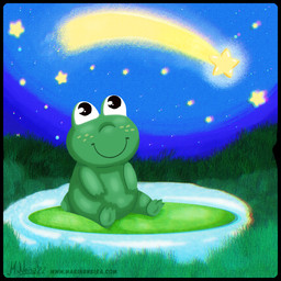 Rating: s
ID: 5659204
Date: 2025-06-21 22:22:00 -0400
Status: active
Score: 1
1:1 amphibian anthro frog grass hi_res lily_pad marinaneira night plant pond smile solo star post #5659204