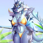Rating: s
ID: 4597841
Date: 2024-02-13 21:23:54 -0500
Status: active
Score: 41
1:1 absurd_res adeptus_(genshin_impact) anthro beach big_breasts big_tail bikini blue_body blue_eyes blue_sclera breasts clothing ear_piercing ear_ring felid feline female genshin_impact gold_bikini golden_week hi_res hybrid lingyuan mammal mihoyo piercing ring_piercing seaside silverray17 solitary_suanni solo swimwear tail thick_thighs two-piece_swimsuit post #4597841