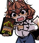 Rating: s
ID: 5581464
Date: 2025-05-18 14:20:01 -0400
Status: pending
Score: 8
anthro backlighting brown_hair bully_fox canid canine clothing collared_shirt doom_3 female fox fur hair light lighting mammal open_mouth pointing_at_object reaction_image shirt solo sweat_droplets topwear unknown_artist yellow_body yellow_fur post #5581464