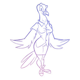 Rating: s
ID: 2757979
Date: 2021-05-27 16:00:45 -0400
Status: active
Score: 11
1:1 anthro avian birchly bird blouse bottomwear breasts clothed clothing columbid digital_drawing_(artwork) digital_media_(artwork) female footwear furgonomics hi_res looking_at_viewer martha_(ferretfyre) non-mammal_breasts passenger_pigeon pencil_skirt pigeon recently_extinct_species shoes sketch skirt smile sneakers solo tail tail_through_skirt topwear post #2757979