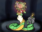 Rating: s
ID: 5594780
Date: 2025-05-24 10:34:55 -0400
Status: active
Score: 7
4:3 accessory ambiguous_gender apode bracelet chest_spike clothing coiling draconcopode dress duo ekans fattywapp gardevoir generation_1_pokemon generation_3_pokemon glowing glowing_eyes green_hair green_tail hair half-closed_eyes humanoid inanimate_transformation jewelry lamia legless looking_down narrowed_eyes neck_ring nintendo open_mouth petrification pokemon pokemon_(species) red_eyes reptile scalie serpentine signature smile snake spikes spikes_(anatomy) split_form tail transformation white_clothing white_dress wristband yellow_eyes yularie_(fattywapp) post #5594780