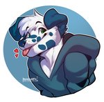 Rating: s
ID: 2590999
Date: 2021-01-28 14:59:16 -0500
Status: active
Score: 170
2021 anthro biped black_eyebrows blep blue_background blue_clothing blue_ears blue_hoodie blue_markings blue_nose blue_spots blue_topwear border canid canine canis cheek_tuft clothed clothing dalmatian digital_drawing_(artwork) digital_media_(artwork) domestic_dog ear_tuft eyebrows facial_markings facial_tuft floppy_ears fur fur_markings fur_tuft green_eyes half-length_portrait happy head_markings head_tuft heart_symbol hi_res hoodie icon looking_at_viewer male mammal markings nozomyarts number portrait red_tongue sea_salt side_view silly simple_background smile smiling_at_viewer solo spots spotted_body spotted_fur standing tan_tongue text three-quarter_view tongue tongue_out topwear tuft url watermark white_body white_border white_fur white_text wide_eyed post #2590999