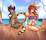 Rating: s
ID: 955454
Date: 2016-07-28 11:01:34 -0400
Status: active
Score: 75
2016 anthro beach belly belly_markings bikini boat breasts butt canid canine cheetah clothing conditional_dnp countershading detailed_background duo eyewear felid feline female fennec_fox footprint fox fur glasses green_eyes hair long_hair mammal markings mrawl outside pawprint pawprint_(marking) samantha_wolf seaside sitting sun surody surody_(copyright) swimwear true_fox two-piece_swimsuit vehicle watercraft post #955454