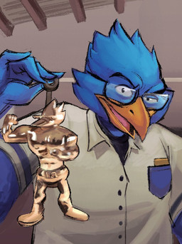 Rating: s
ID: 5699049
Date: 2025-07-10 09:42:04 -0400
Status: active
Score: 49
24_karat_gold_labubu_(meme) anthro atr111um avian beak berdly bird bluebird clothing deltarune eyewear glasses gold_(metal) labubu lightner male meme oscine passerine shirt solo thrush_(bird) topwear undertale_(series) post #5699049