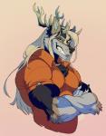 Rating: s
ID: 1478491
Date: 2018-03-09 22:48:55 -0500
Status: active
Score: 8
anthro antlers blonde_hair canid canine clothed clothing crossed_arms deer grapeyguts hair hi_res horn hybrid looking_at_viewer male mammal muscular muscular_anthro muscular_male smile solo post #1478491