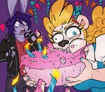 Rating: s
ID: 5389405
Date: 2025-02-22 00:40:40 -0500
Status: active
Score: 17
2025 anthro arthur_(lapinbeau) bear birthday birthday_cake blonde_hair blouse bottomwear braces cake clothing denim denim_bottomwear denim_clothing dessert domestic_rabbit female fingerless_gloves flemish_giant food fur gloves hair handwear hat headgear headwear hi_res jacket jeans krista_blonde lagomorph leather leather_clothing leather_jacket leather_topwear leporid male mammal naughtyjester oryctolagus pants party_hat purple_body purple_fur purple_hair rabbit shirt t-shirt tan_body tan_fur topwear wide_eyed post #5389405