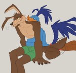 Rating: s
ID: 5548503
Date: 2025-05-04 13:11:48 -0400
Status: active
Score: 8
absurd_res anthro avian bird blue_body blue_feathers blush blush_lines brown_body brown_fur canid canine canis clothing coyote cuculiform duo feathers fernypaw fur hi_res hug hugging_another hugging_from_behind loonatics_unleashed looney_tunes male male/male mammal new_world_ground_cuckoo purple_body purple_feathers rev_runner roadrunner sigh sleeping slim smiley_face tail tail_motion tailwag tech_e._coyote underwear warner_brothers post #5548503