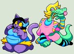 Rating: s
ID: 5625519
Date: 2025-06-06 23:02:48 -0400
Status: pending
Score: 0
2023 anthro barefoot belly black_hair blonde_hair blue_clothing blue_highlights blue_overalls bobberbobman bottomwear bratty_(undertale) breasts catty_(undertale) cleavage clothed clothed_anthro clothed_female clothing digital_drawing_(artwork) digital_media_(artwork) domestic_cat duo ear_piercing ear_ring eyelashes feet felid feline felis female female/female female_anthro footwear front_view full-length_portrait green_body green_skin green_tail hair highlights_(coloring) kneeling legwear lipstick makeup mammal one_eye_closed open_mouth open_smile overalls overweight overweight_anthro overweight_female pattern_clothing pattern_footwear pattern_legwear pattern_socks pattern_thigh_highs pattern_thigh_socks piercing pink_bottomwear pink_clothing pink_sclera pink_shorts pink_tongue portrait purple_body purple_ears purple_tail ring_piercing shorts simple_background smile socks striped_clothing striped_footwear striped_legwear striped_socks striped_thigh_highs striped_thigh_socks stripes tail thigh_highs thigh_socks tongue undertale_(series) yellow_sclera post #5625519