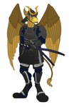 Rating: s
ID: 5543141
Date: 2025-05-02 01:01:31 -0400
Status: active
Score: 1
abs anthro armor asian_clothing avian beak brown_body carpo claws clothed clothing draco-rex_(artist) east_asian_clothing feathered_wings feathers gryphon japanese_clothing katana male melee_weapon muscular muscular_anthro muscular_male mythological_avian mythological_creature mythology pyronite(commissioner) samurai simple_background solo sword tail warrior weapon wings post #5543141