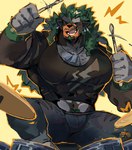 Rating: s
ID: 4684799
Date: 2024-03-28 11:55:46 -0400
Status: active
Score: 37
2023 5_fingers absurd_res anthro anthrofied big_chest black_chest_hair black_nose blue_bottomwear blue_clothing blue_pants body_hair bottomwear brown_ears brown_face bulge chest_hair clothed clothing collar digital_drawing_(artwork) digital_media_(artwork) drum drummer drumming drumming_stick ear_piercing eyes_closed facial_hair fingers generation_8_pokemon goatee graysheartart green_facial_hair green_goatee green_hair green_pubes grey_chest grey_face grey_fingers grey_hands grey_piercing hair happy hi_res humanoid_hands male mammal markings multicolored_face musical_instrument navel nintendo orange_face pants pecs percussion_instrument percussion_mallet piercing pokemon pokemon_(species) pokemorph primate pubes rillaboom rocking_out signature simple_background solo yellow_background post #4684799