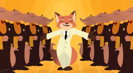 2017 anthro arms_spread canine clothed clothing cyberamethyst disney eyes_closed fox fur group male mammal nick_wilde parody signature smile solo_focus suit the_princess_and_the_frog toony zootopia
Rating: Safe
Score: 8
User: Rysaerio-Misoery
Date: October 15, 2017 2017 anthro arms_spread canine clothed clothing cyberamethyst disney eyes_closed fox fur group male mammal nick_wilde parody signature smile solo_focus suit the_princess_and_the_frog toony zootopia
Rating: Safe
Score: 8
User: Rysaerio-Misoery
Date: October 15, 2017