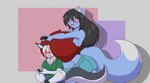 Rating: s
ID: 2973509
Date: 2021-10-13 14:20:29 -0400
Status: active
Score: 17
anthro big_breasts big_tail black_hair blue_body blue_fur bottomwear breast_squish breasts canid canine canis clothing controller duo female fox fur game_controller gaming green_clothing green_shirt green_topwear hair head_between_breasts huge_breasts long_hair long_tail male male/female mammal mastergodai midriff neck_tuft playing_video_game playstation playstation_4 playstation_controller purple_eyes shaze shirt shorts simple_background sitting size_difference sony_corporation sony_interactive_entertainment squish surprise tail tank_top topwear tuft white_body white_eyes white_fur white_hair wolf post #2973509