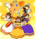 Rating: s
ID: 5592624
Date: 2025-05-23 11:49:46 -0400
Status: active
Score: 1
17ina47 anthro blue_eyes breasts brooch brown_hair clothing crown dress drill ear_piercing ear_ring elephant elephant_daisy elephantid female fire gesture gloves group hair handwear headgear hi_res human jewelry looking_at_viewer mammal mario_bros nintendo one_eye_closed open_mouth piercing princess_daisy proboscidean puffy_sleeves ring_piercing serious smug super_mario_bros_wonder tomboy waving wink post #5592624