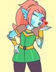 Rating: s
ID: 4879916
Date: 2024-06-26 15:04:26 -0400
Status: active
Score: 4
2024 akila_theoris alien alien_humanoid animal_humanoid blowing_kiss blue_body blue_skin cleopatra_in_space dreamworks ear_frill female fish fish_humanoid frill_(anatomy) hair hand_on_hip heart_symbol hi_res humanoid liquidmark marine marine_humanoid one_eye_closed pink_eyes pink_hair ponytail pupils simple_background solo unusual_pupils vevosonian wink yellow_background post #4879916