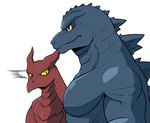 Rating: s
ID: 3163699
Date: 2022-02-07 13:41:22 -0500
Status: active
Score: 81
2021 anthro beak duo fangs girl_staring_at_man's_chest godzilla godzilla_(series) grey_body kaiju lizardman_(artist) looking_at_chest looking_at_muscles looking_surprised male meme monster muscular muscular_male orange_eyes pecs prehistoric_species pterosaur pupils red_body reptile rodan_(toho) scalie semi-anthro side_view simple_background small_pupils spinal_plates surprised_expression teeth toho white_background yellow_sclera post #3163699