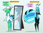 Rating: s
ID: 4829481
Date: 2024-06-04 21:12:29 -0400
Status: active
Score: 98
2024 4_fingers ambiguous_gender ant antennae_(anatomy) anthro arthropod arthropod_abdomen arthropod_abdomen_squish black_body black_exoskeleton black_outline blue_body blush blush_lines bottomless cel_shading clothed clothing compression_artifacts crop_top crop_top_only dialogue digital_media_(artwork) disembodied_hand dress duo english_text exoskeleton eyebrows eyelashes featureless_crotch featureless_feet feet female fingers fully_clothed furgonomics goo_creature goo_humanoid green_body green_hair grey_clothing grey_crop_top grey_shirt grey_topwear hacsaw hair hand_on_cheek hat headgear headwear hi_res honeypot_ant hormone_replacement_therapy huge_arthropod_abdomen humanoid humanoid_to_anthro hymenopteran insect looking_at_self midriff mirror monotone_body mouth_closed multicolored_body offscreen_character outline ruff shaded shadow shirt small_waist solo_focus species_transformation speech_bubble standing stinger tail tail_clothing talking_to_self text three-quarter_view topwear transformation transformation_sequence two_frame_sequence wasp_waist wavy_mouth white_clothing white_dress white_hat white_headwear wide_hips post #4829481