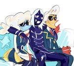 Rating: s
ID: 5626498
Date: 2025-06-07 11:16:19 -0400
Status: active
Score: 119
bisexual bovid caprine clothed clothing darkner deltarune duhaeriss elemental_creature elemental_humanoid elnina_(deltarune) eyewear female group hi_res humanoid lanino_(deltarune) male male/female male/male mammal not_furry polygamy rouxls_kaard sheep sunglasses trio uncomfortable undertale_(series) post #5626498