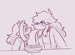 Rating: s
ID: 5653573
Date: 2025-06-19 13:56:31 -0400
Status: pending
Score: 25
anthro antlers blush bowl clothing container deer deltarune duo eating female female/female food freckles furniture hair horn jacket just_hana mammal monochrome new_world_deer noelle_holiday pasta reindeer romantic shaded simple_background simple_shading sketch smile spaghetti spaghetti_scene susie_(deltarune) table topwear undertale_(series) post #5653573