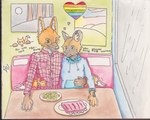 Rating: s
ID: 5662614
Date: 2025-06-23 13:24:24 -0400
Status: active
Score: 2
2025 absurd_res african_wild_dog anthro blep blue_eyes boy_kisser_(meme) canid canine cheek_tuft clothing detailed_background diner duo english_text eyewear facial_tuft flannel food glasses graffiti graffiti_on_wall green_eyes head_tuft heart_symbol hi_res hoodie hug inner_ear_fluff lgbt_pride lgbt_pride_month male male/male mammal maned_wolf markings meme mixed_media motion_lines one_eye_closed onomatopoeia open_mouth painting painting_(artwork) pen_(artwork) pride_colors restaurant ribs_(food) romantic romantic_couple salad shunnedpies signature smile sound_effects text tongue tongue_out topwear traditional_media_(artwork) tuft watercolor_(artwork) wearing_glasses wink post #5662614