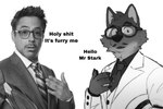 Rating: s
ID: 3144002
Date: 2022-01-26 21:46:29 -0500
Status: active
Score: 1160
2022 anthro beard canid canine canis claws clothed clothing collared_shirt dialogue dreamworks dress_shirt duo english_text eyebrows eyewear facial_hair fur glasses greeting greyscale hair hi_res human humanoid_hands humor i'm_stuff image_macro jacket lol_comments looking_at_viewer male mammal meme mixed_media monochrome mr._wolf_(the_bad_guys) mustache necktie photo_manipulation profanity real redraw robert_downey_jr. shirt shitpost square_crossover suit text thatlazyrat the_bad_guys there_are_federal_agents_outside_my_house third-party_edit topwear tuft wolf post #3144002
