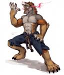 Rating: s
ID: 1125286
Date: 2017-02-01 20:32:19 -0500
Status: active
Score: 17
akuma_(street_fighter) anthro bottomwear byowt canid canine canis capcom clothed clothing cosplay coyote demon fangs male mammal muscular muscular_anthro muscular_male ochropus pants solo street_fighter teeth topless torn_clothing post #1125286