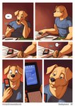 Rating: s
ID: 4300264
Date: 2023-09-18 20:34:02 -0400
Status: active
Score: 163
2023 anthro blue_eyes canid canine cellphone clothed clothing comic electronics english_text flip_phone fur hi_res male mammal meesh multiple_scenes phone solo speech_bubble text travis_peake_(meesh) yellow_body yellow_fur post #4300264