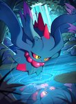 Rating: s
ID: 5589276
Date: 2025-05-21 20:37:30 -0400
Status: active
Score: 17
2024 absurd_res altered_reflection ambiguous_gender ancient_pokemon armless black_body black_eyes black_eyeshadow blue_body border distracting_watermark eyeshadow fangs feral floating flong flower flutter_mane flying generation_9_pokemon glistening hi_res jewelry legless looking_at_reflection lotus_(flower) makeup necklace nintendo open_mouth paradox_pokemon pink_body plant pokemon pokemon_(species) pond red_body red_sclera reflection solo spiked_body teeth water water_reflection watermark yellow_eyes post #5589276