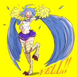 Rating: s
ID: 4776361
Date: 2024-05-11 11:08:25 -0400
Status: active
Score: 22
1:1 2019 ahoge avian blue_body blue_bottomwear blue_clothing blue_feathers blue_hair blue_skirt bottomwear breasts cheerleader cleavage clothed clothing crotch_lines english_text european_mythology exclamation_point eyes_closed feathered_wings feathers feet female greek_mythology hair harpy hi_res hinekure7 humanoid midriff monster_girl_(genre) monster_musume mythological_avian mythological_creature mythology natural_thigh_highs navel on_one_leg open_mouth papi_(monster_musume) pattern_bottomwear pattern_clothing pattern_shirt pattern_skirt pattern_tank_top pattern_topwear pom_poms raised_leg scuted_legs scutes shirt simple_background skirt solo standing striped_bottomwear striped_clothing striped_shirt striped_skirt striped_tank_top striped_topwear stripes talons tank_top teeth text toes topwear wings yellow_background yellow_pom_poms post #4776361