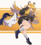Rating: s
ID: 5666570
Date: 2025-06-25 10:26:43 -0400
Status: pending
Score: 2
:3 absurd_res accessory animal_ear_fluff animal_ears anthro armwear big_butt black_bottomwear black_clothing black_gloves black_handwear black_shorts blonde_hair blue_ribbon blush bottomwear butt clothing colored_nails cropped_jacket elbow_gloves fangs felid female fingerless_gloves fluffy footwear from_side furgonomics gloves green_eyes hair half_updo handwear hi_res hotpants huge_butt human humanoid jacket ju_fufu jumping legs_together long_hair looking_at_viewer looking_back mammal markings metal mihoyo nade nails one_eye_closed open_mouth orange_hair pantherine paw_pose pose ribbons shoes short_sleeves shorts simple_background skindentation smile socks solo standing striped_hair striped_markings striped_tail stripes tail tail_accessory tail_markings tail_ornament tail_ribbon teeth thick_thighs thigh_strap tiger_ears tiger_tail topwear white_background wide_hips zenless_zone_zero post #5666570
