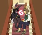 Rating: s
ID: 4910884
Date: 2024-07-10 19:11:16 -0400
Status: active
Score: 18
anthro big_bun_burgers biped bottomwear clothed clothing dale_(ponehanon) duo ear_piercing ear_ring eyewear footwear glasses hair heart_symbol lagomorph leporid male mammal open_mouth pants piercing ponehanon rabbit ring_piercing shoes smile stairs thick_thighs tiffany_(honeyboyy) post #4910884