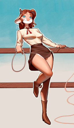Rating: s
ID: 5595909
Date: 2025-05-24 20:17:00 -0400
Status: active
Score: 57
2024 5_fingers absurd_res anthro artist_name big_breasts biped blue_eyes boots bottomwear bovid bovine breasts brown_boots brown_bottomwear brown_clothing brown_footwear brown_hair brown_skirt cattle clothed clothed_anthro clothed_female clothing colored cowboy_outfit dany-j eyebrow_through_hair eyebrows female fence fingers footwear freckles front_view full-length_portrait gradient_background hair hi_res high_heeled_boots high_heels holding_object holding_rope humanoid_hands long_hair mammal outline portrait pose rope shaded shirt shoes simple_background skirt small_waist smile solo text topwear translucent translucent_hair wheat_in_mouth white_clothing white_outline white_shirt white_topwear wide_hips post #5595909