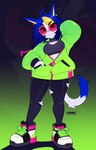 Rating: s
ID: 5660767
Date: 2025-06-22 15:56:25 -0400
Status: active
Score: 1
2025 ahoge anthro black_clothing black_leggings black_legwear blonde_highlights blue_fingernails blue_hair blue_nails breasts chromapan cleavage cleavage_cutout clothed clothing colored_nails cutout dipstick_tail domestic_cat ear_piercing eyebrow_through_hair eyebrows eyelashes eyewear felid feline felis female fingernails fingers footwear fur glasses gradient_background green_clothing green_jacket green_topwear hair hand_behind_head hand_in_pocket hi_res highlights_(coloring) jacket leggings legwear looking_at_viewer mammal markings medium_breasts nails piercing pockets round_glasses shadow shoes signature simple_background sneakers solo standing sunglasses tail tail_markings text topwear translucent translucent_hair vivi_(chromapan) white_body white_fur yellow_inner_ear zipper_pull_tab post #5660767