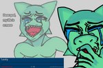 Rating: s
ID: 4225162
Date: 2023-08-10 13:08:57 -0400
Status: active
Score: 23
absurd_res anonymous_artist anthro bodily_fluids crying crying_laughing english_text gameplay_mechanics green_body grey_background hi_res kobold kobold_adventure laugh male moe_(kobold_adventure) nude open_mouth pained_expression scalie simple_background solo status status_board status_effect tears teeth teeth_showing text post #4225162