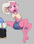 Rating: s
ID: 4326935
Date: 2023-10-02 00:24:17 -0400
Status: active
Score: 120
abigail_(blushbutt) anthro avian beak bird blue_body blue_feathers blushbutt bottomwear bovid_horn caprine_horn clothing denim denim_bottomwear denim_clothing denim_shorts duo eyewear feathers female feza glasses horn jacket kobold male owl pink_body pink_scales ram_horn scales scalie shirt shorts smile topwear post #4326935
